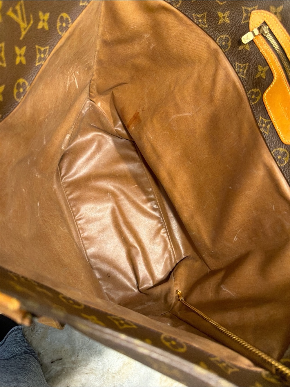Louis Vuitton Brown Monogram Canvas Tote with Vachetta Leather Straps - Picture 9 of 14